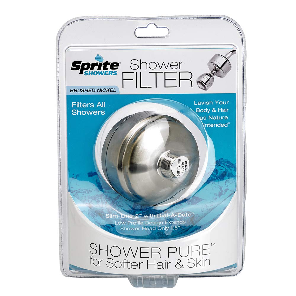Sprite Industries Universal Shower Filter In Brushed Nickel