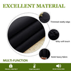 Nicetown Halloween Light Reducing Grommet Curtain - (W120 X L84, Black, 1 Piece) Tripe Woven Textured Soft Curtain Panel For Liv