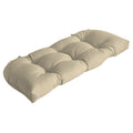Arden Selections Outdoor Wicker Settee Cushion, 41.5 X 18, Rain-Proof, Fade Resistant 41.5 X 18, Tan Leala