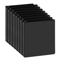 Suqjoy 1 Inch 3-Ring Binder, 1' Round Ring Binder With 2 Inside Pockets, 8 Pack Black Binder, Clear View Cover 1-Inch Basic Bin