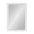 DesignOvation Bosc Framed Decorative Rectangle Wall Mirror, 27.5x39.5 White