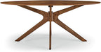 Crossroads 71 Oval Wood Dining Table