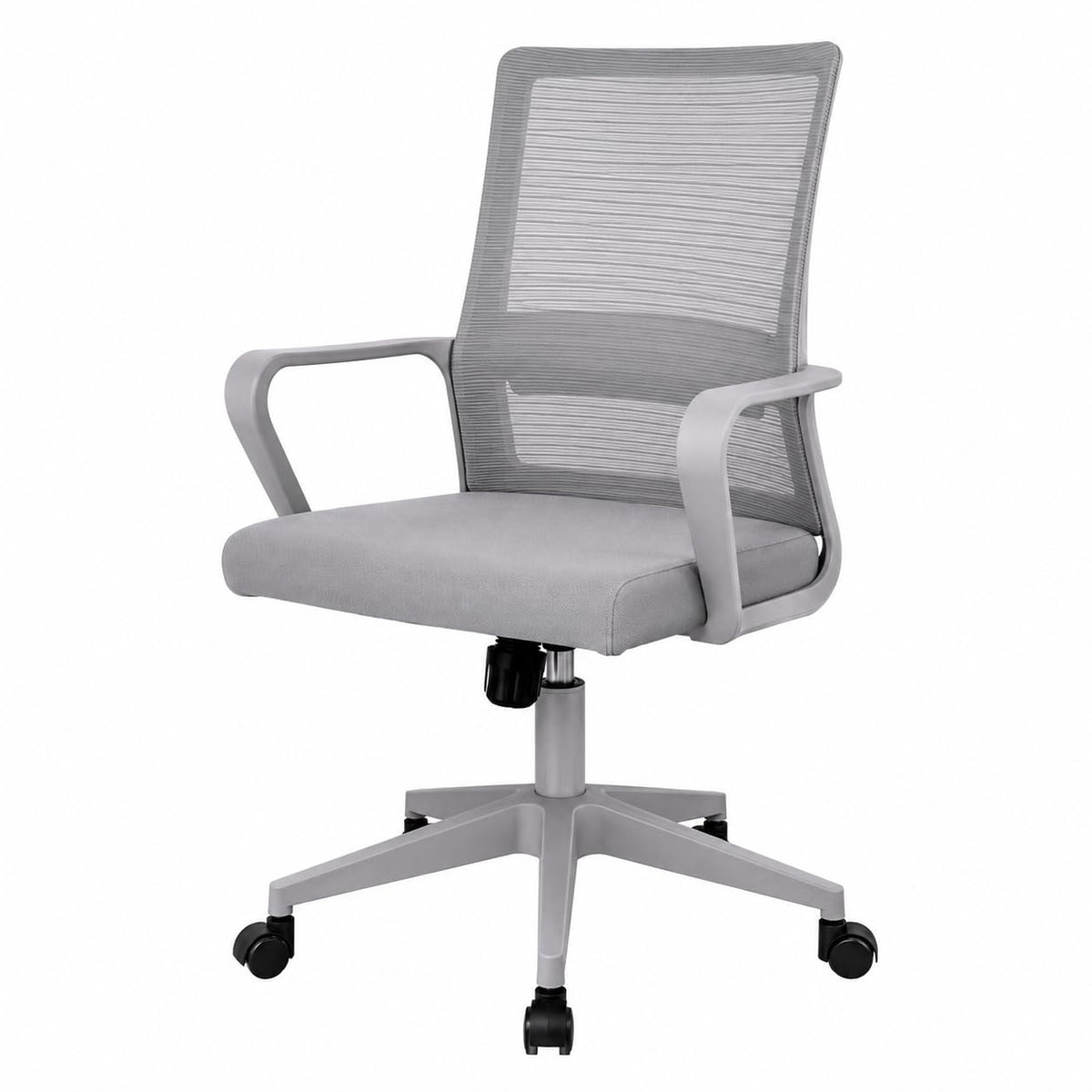 Krung Mid Back Mesh Office Chair With Armrest  Adjustable Height Swivel Desk Chair For Home & Office  Ergonomic Study Chair Wi