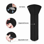 Easy-Going Patio Heater Cover With Zipper And Storage Bag, Waterproof Outdoor Heater Cover Dustproof, Uv-Resisant, Wind-Resistant (89'H X 33'D X 19'B, Black)