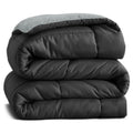 Bsb Home Microfiber Reversible Ac Comforter/Blanket For Double Bed | Ultra Soft & Dual Colour All Weather Duvet |Light Grey & Bl