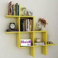ShaizR Art Wooden Wall Shelves for Living Room, Kitchen, Hallway, Bedroom, and Bathroom; Wall Mounted Book Shelf; Wall Shelf for