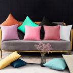 Coddsmz 6 Pack Decorative 100% Cotton Pillow Covers Square Cushion Cover Solid Diy Throw Pillowcase For Spring Home Bed Sofa Hal