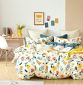 Decomizer Glace Cotton King Size Ac Comforter  Blanket & Duvet With 1 King Size Elastic Fitted Bedsheet 72X78X10 Inch & 2 Pi