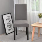 Hzdhclh Grey Chair Covers For Dining Room 4 Pack,Stretch Spandex Chair Slipcovesr Set Of 4,Washable Anti-Dust Chair Seat Cover F