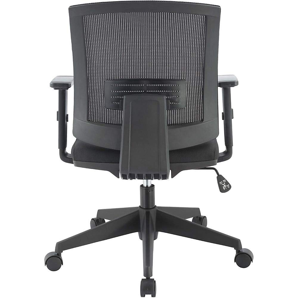 Lorell Soho Mid-Back Task Chair, Black