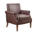 Madison Park Faux Leather Accent Arm Chair MP100-1225