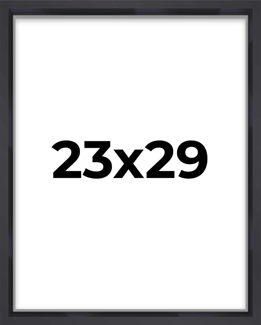 23x29 Shadow Box Frame Contemporary Black | 1'' Depth of Usable Space| Interior Size 23x29 or 29x23 Inches| UV Resistant Acrylic