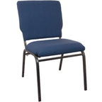 Flash Furniture Advantage Navy Multipurpose Church Chairs - 18.5 In. Wide