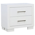 Coaster Furniture Jessica Modern 2 Drawer Nightstand Bedroom Bedside Table Storage Drawers White 202992