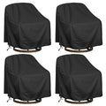 Outdoor Swivel Lounge Chair Cover 4 Pack,Waterproof Heavy Duty Outdoor Chair Covers, (39' W X 37' D X 38' H) Patio Furniture Cover For Swivel Patio Lounge Chair