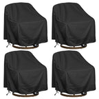 Outdoor Swivel Lounge Chair Cover 4 Pack,Waterproof Heavy Duty Outdoor Chair Covers, (39' W X 37' D X 38' H) Patio Furniture Cover For Swivel Patio Lounge Chair