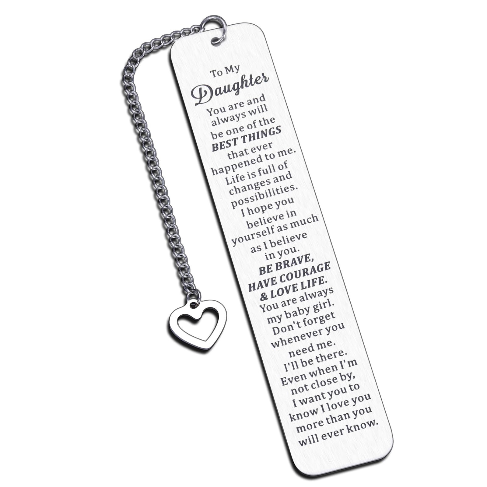Valentines Day Gifts For Daughter, Gifts For Daughter From Mom, Bookmarks For Women College Girls Gifts 16Th 18Th 21St Birthday
