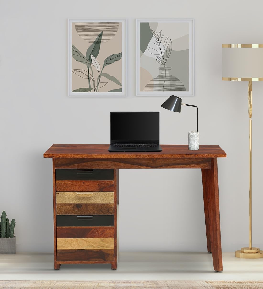 Cobra Craftwood Study Table And Computer Table For Students And Adults With Storage, Pc Laptop Study Writing Table For Home Offi