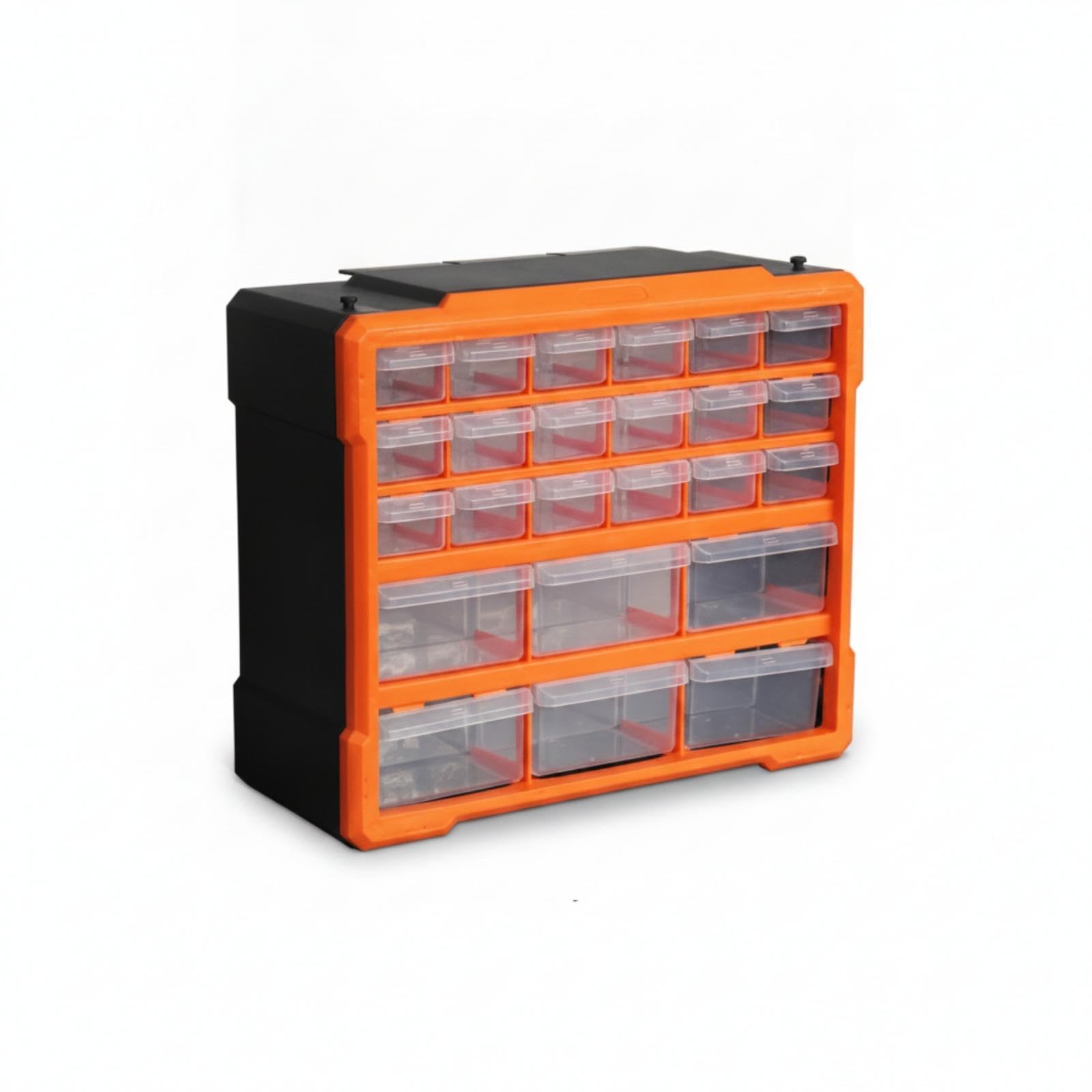 Loom Tree 24Drawer Parts Cabinet Removable Dividers Drawer Parts Cabinet Grid Layout Bolt And Nut Organizer For Workshop, Garag