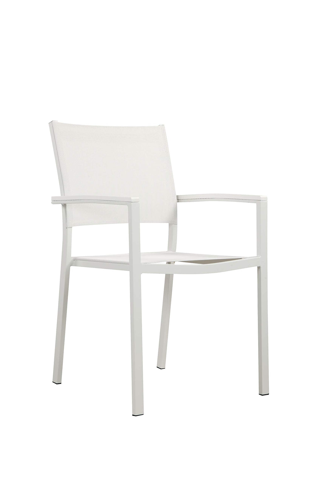 Pangea Home David 7 Whtwht Dining Set, White