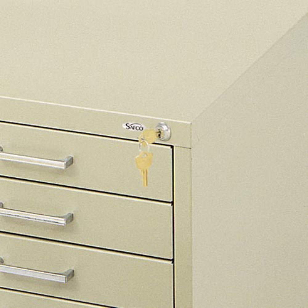 Safco Products 4983 Lock Kit for Steel Flat File, 10-Drawer (sodl separately), Silver