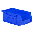 Hudson Exchange 7-1/2'' x 4'' x 3'' Plastic Stackable Storage Bin and Hanging Container (Blue)