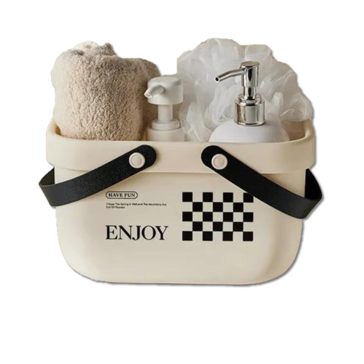 Cyrox Multipurpose Shower Caddy Bins Organizer With Handle | Baby Products, Shampoo & Conditioner Shopping Bucket | Hollow Stora