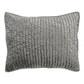 Kosas Home Dimitry 20x26 Velvet and Solid Cotton Standard Sham in Sage Green