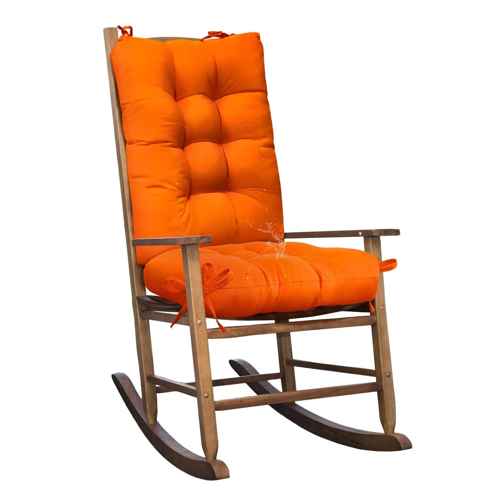 Tesica Waterproof Wicker Chair Cushion U-Shape Seat Cushion Set Of 1 Patio Furniture Cushions Outdoor Rocking Chair Pad For Indo