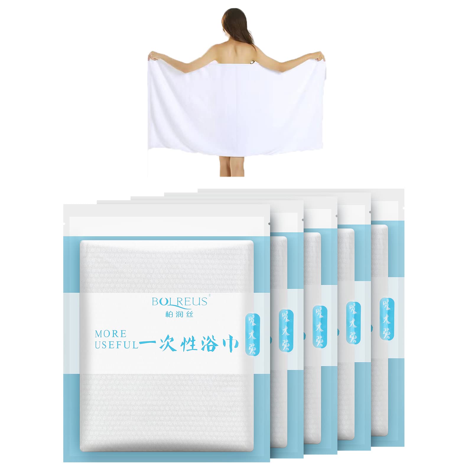 Compressed Towels Tablet Large 55x28 inches Gym Towel Barber Towel Cotton Disposable Portable Durable Tissue Reusable for Travel