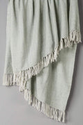 Rizzy Home | TH0239 | Throw | 50"x60" White Herringbone