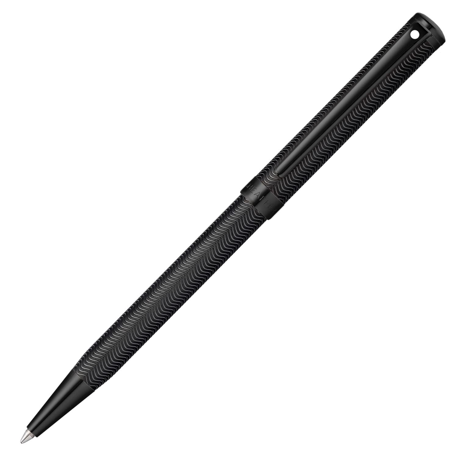 Sheaffer Intensity Engraved Matte Black Pvd W/Polished Black Appointments Ballpoint Pen (E2924451)
