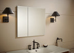 Kohler K-Cb-Clc3026Fs Beveled Medicine Cabinet With Mirror Doors & Adjustable Shelves, Rectangular Beveled Edge Frame, 30' X 26'