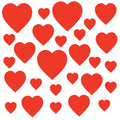 Packaged Printed Heart Cutouts Pack of 3