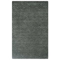 Rizzy Home | Tc8574 | Technique Collection | Wool Area Rug | 5' X 8' | Gray/Charcoal Solid