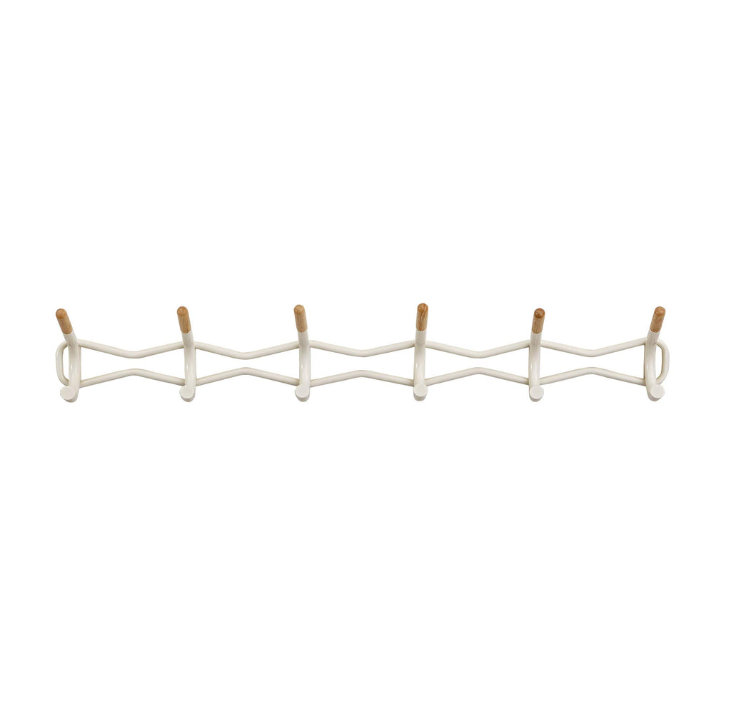 Safco Products 4257CRM Family Coat Wall Rack, 6 Hook, Cream
