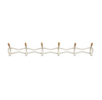 Safco Products 4257CRM Family Coat Wall Rack, 6 Hook, Cream