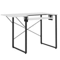 Sew Ready Dart Wood/Metal Multipurpose Machine Table Workstation Desk with Folding Top for Crafts, Sewing, Computers, Laptops, G