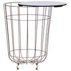 vidaXL Coffee Table Gold Ø 15.7"