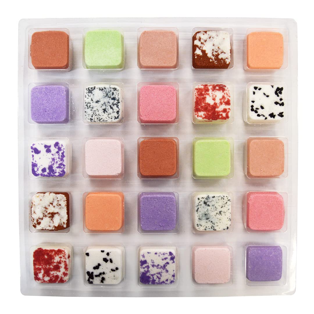 Enfusia Bath Bombs Christmas Advent Calendar 2024 Kids, Toddlers & Women - 25 Days Of Fizzy Bath Treats - Handmade In Usa - Natu