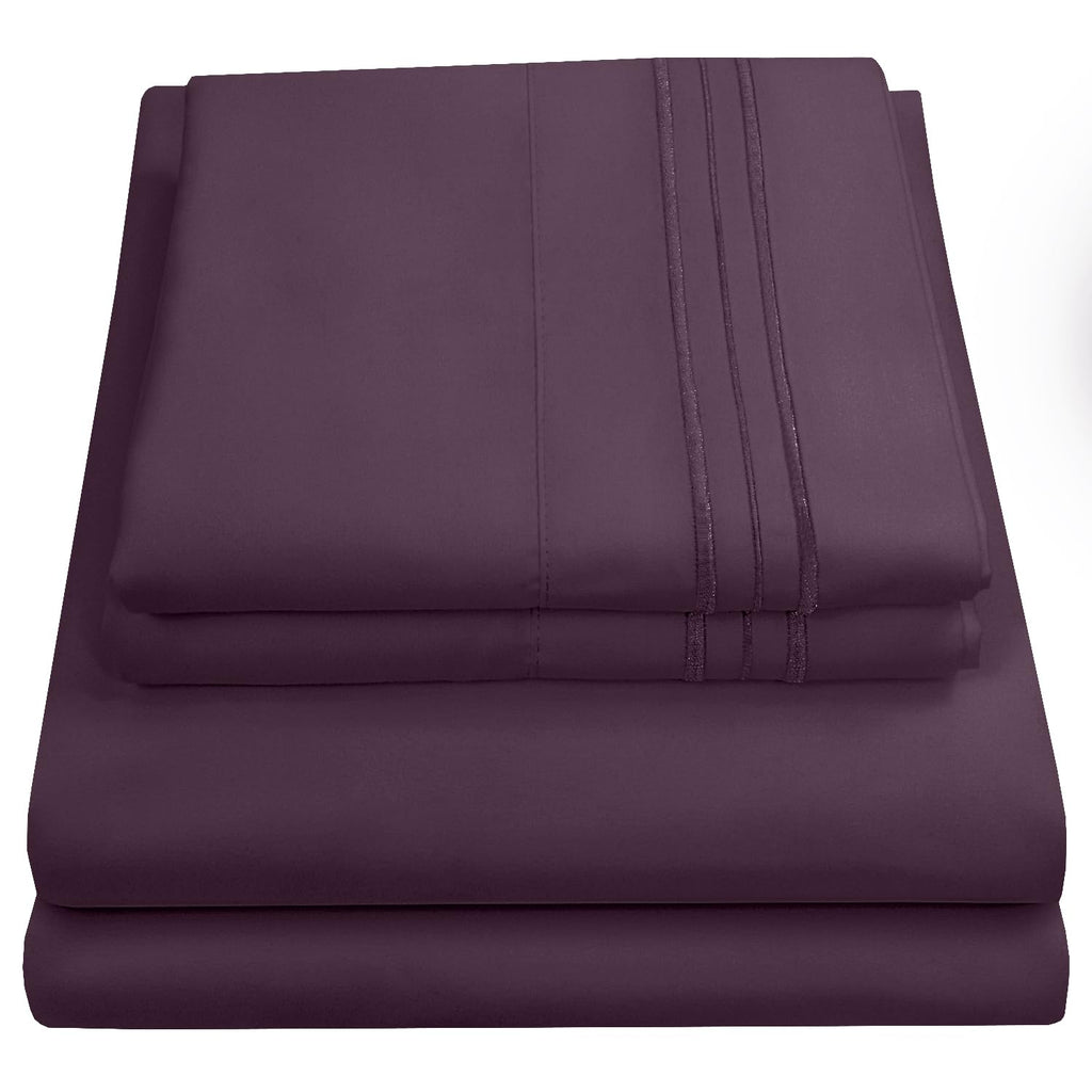 Rv Queen Bed Sheets - Breathable Luxury Sheets With Full Elastic & Secure Corner Straps Built In - 1800 Supreme Collection Extra