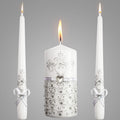 Unity Candles for Wedding Ceremony Set - 3 Pcs 6 Pillar & 2 10 Tapers Candles - Unity Decorative Wedding Candle White Ceremonial