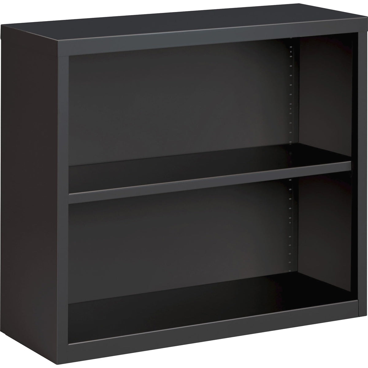 Lorell Fortress Series Charcoal Bookcase, 34.5" X 13.6" X 30"