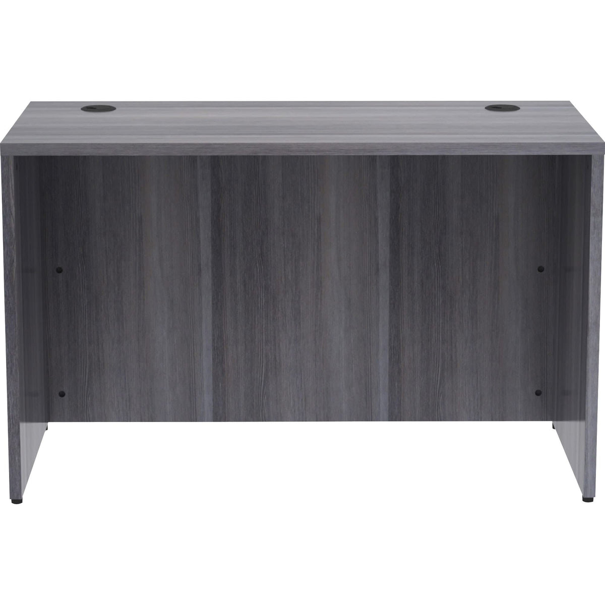 Lorell, Llr69549, Weathered Charcoal Laminate Desking Desk Shell, 1 Each