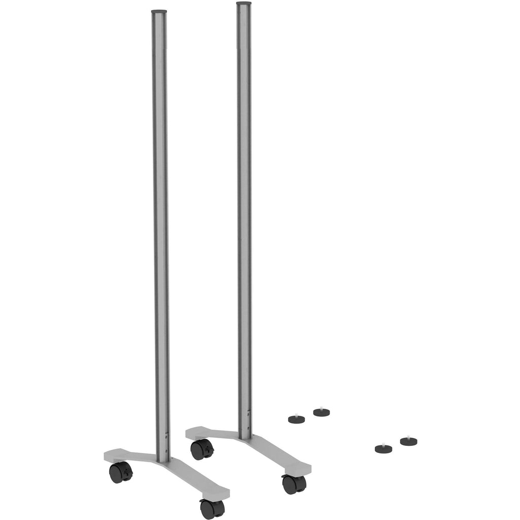 Lorell Adaptable Panel Leg, 48.8"X 18.8" X 2", Silver