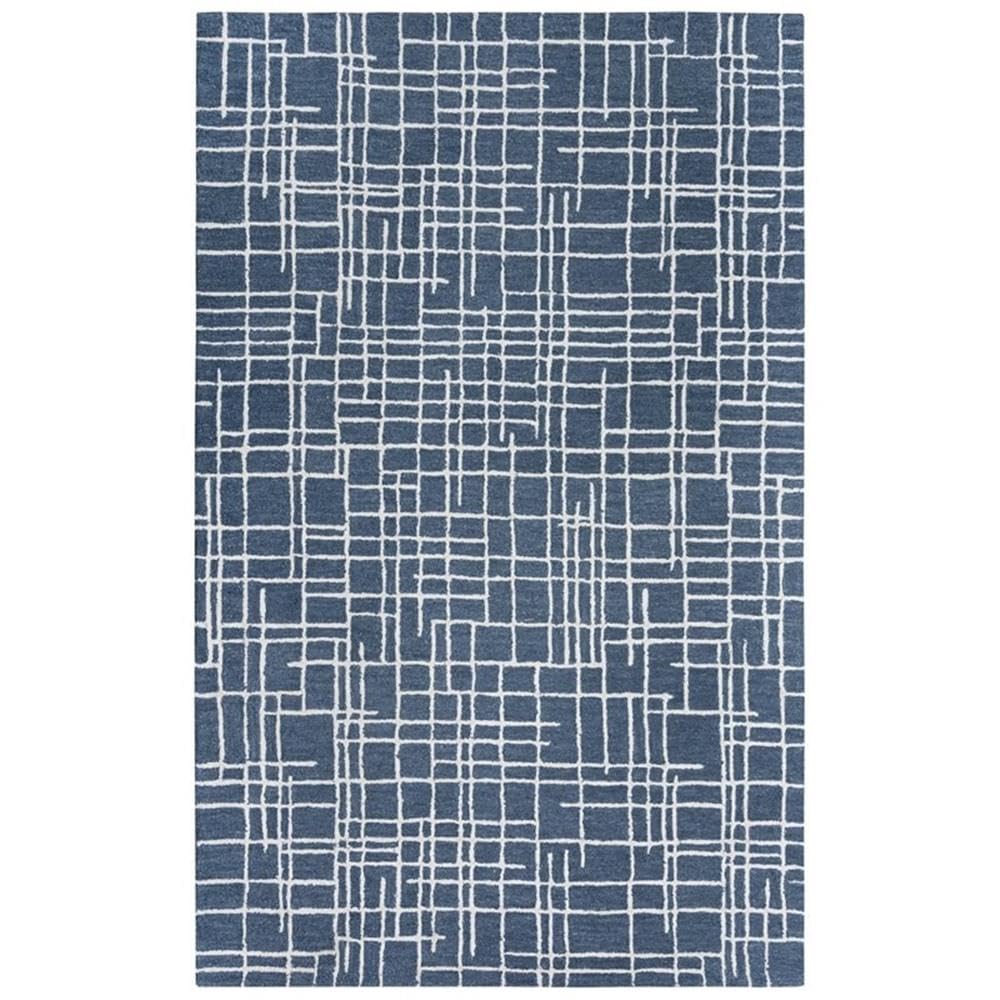 Classic 8'9" X 11'9" Geometric Blue/Blue Hand Tufted Area Rug