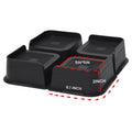 Mymulike Bed Risers 2 Inch Oversized Furniture Risers, Support Up To 6000 Lbs, Lift 2 Inch For Couch, Sofa, Table,Chair (Black 4