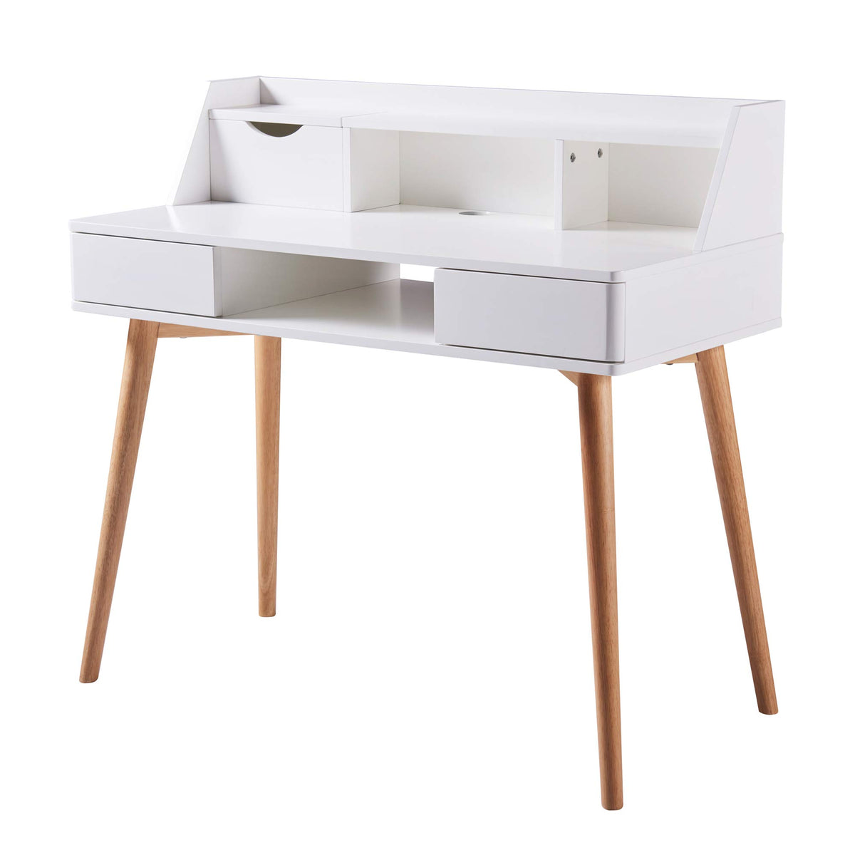Versanora  Creativo Desk  White/Natural