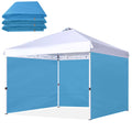 SCOCANOPY SideWall for 10x10ft Pop Up Canopy Frame, 3 Pack SunWall Only,Sky Blue