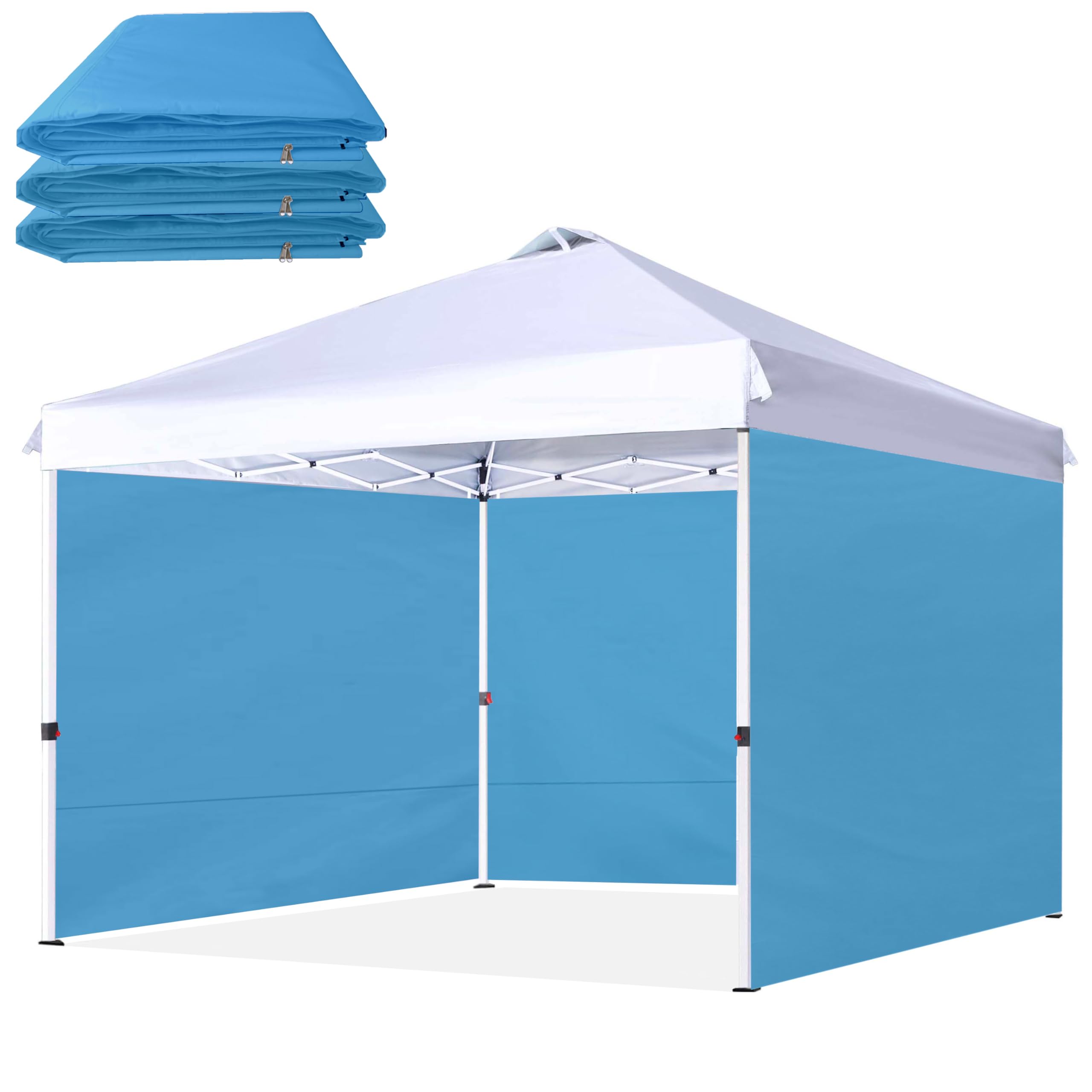 SCOCANOPY SideWall for 10x10ft Pop Up Canopy Frame, 3 Pack SunWall Only,Sky Blue